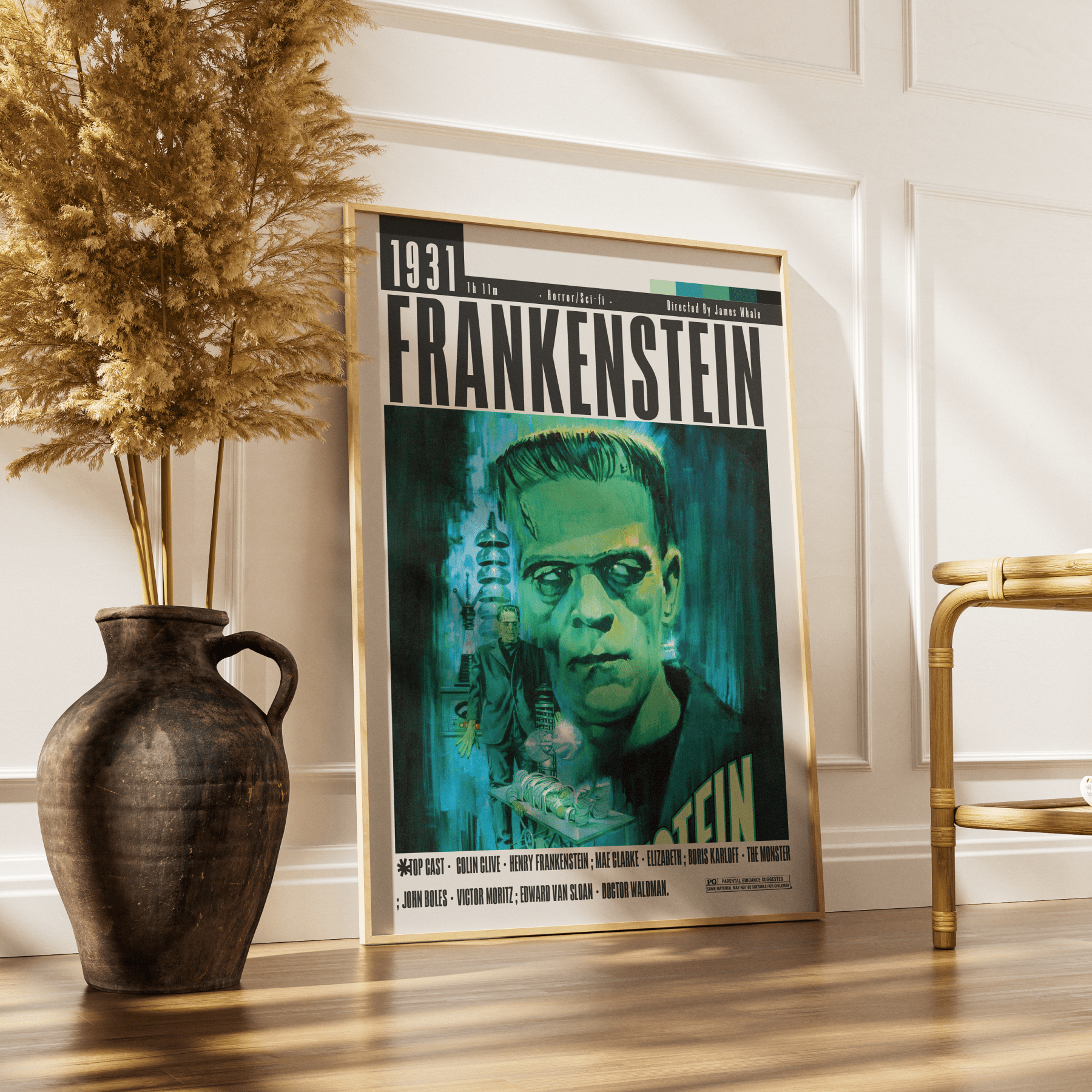 Frankenstein 1931 Films Posters - 98typesModern Minimal Movies