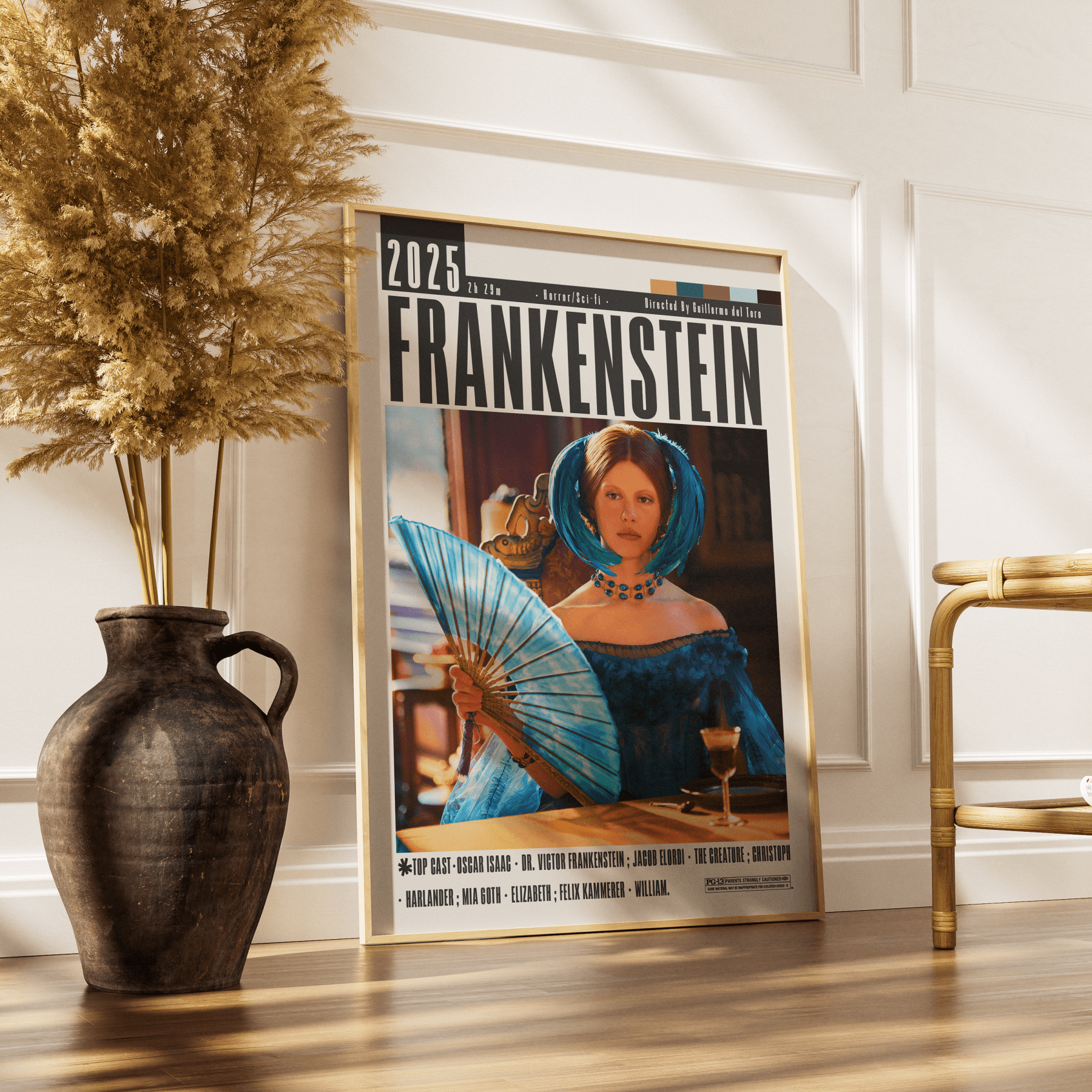 Frankenstein (2025) Film Poster - 98typesModern Minimal Movies