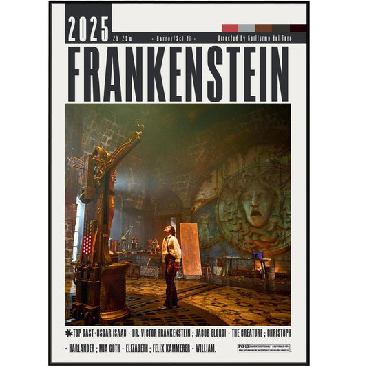 Frankenstein (2025) Poster - 98typesModern Minimal Movies
