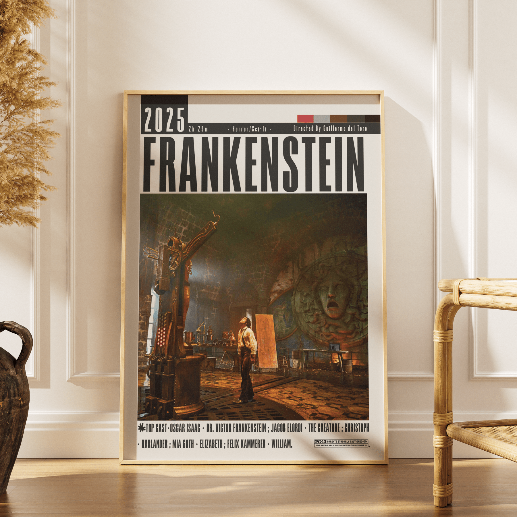 Frankenstein (2025) Poster - 98typesModern Minimal Movies