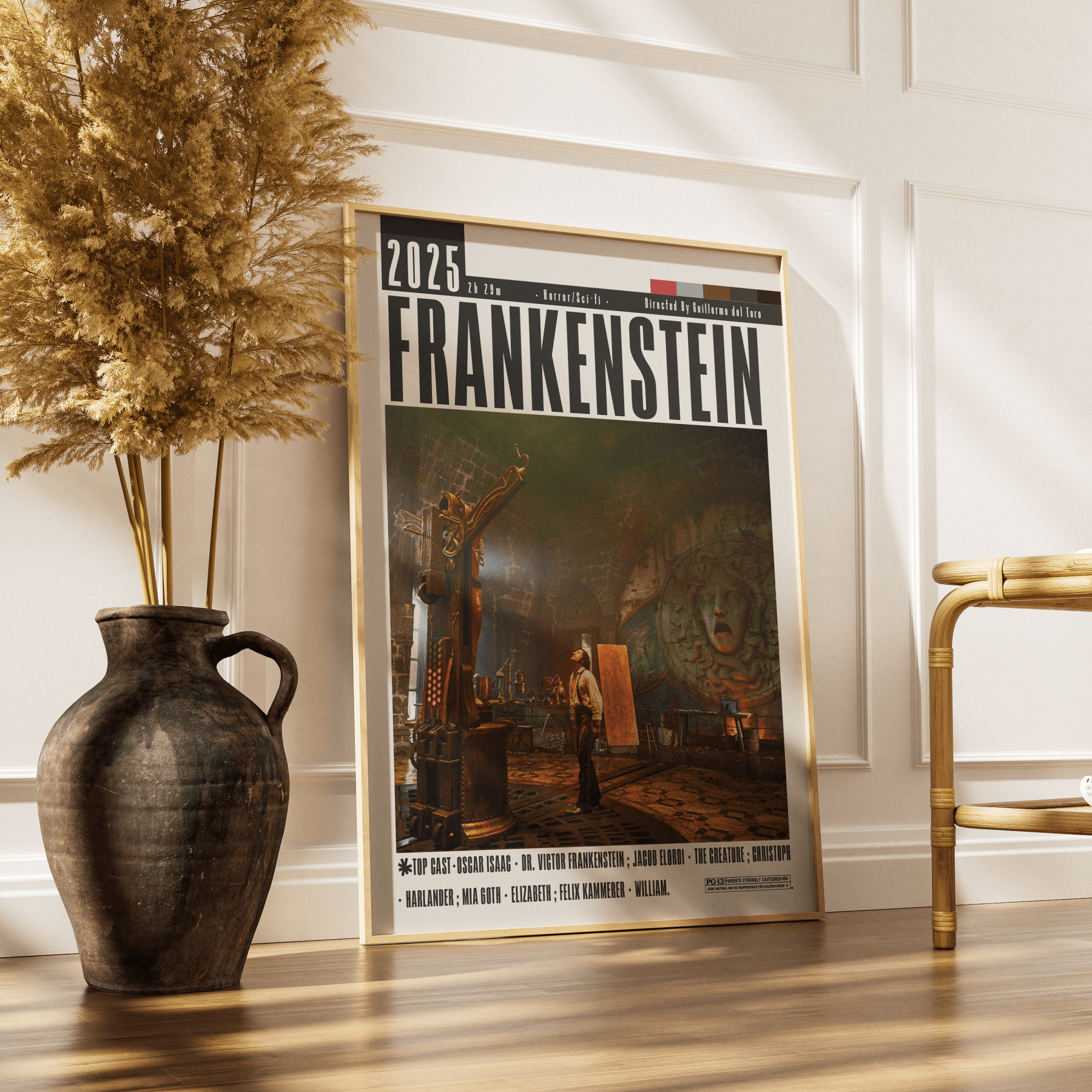 Frankenstein (2025) Poster - 98typesModern Minimal Movies