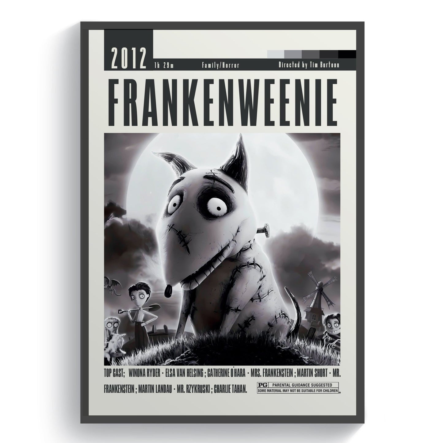 Frankenweenie Movie Posters - 98typesModern Minimal Movies