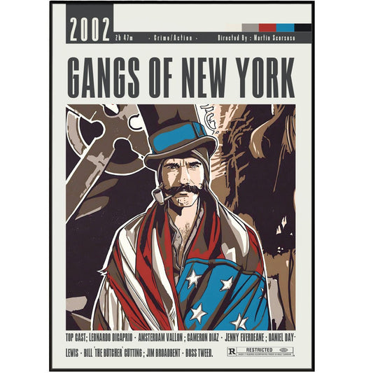Gangs of New York Movie Poster - 98typesModern Minimal Movies
