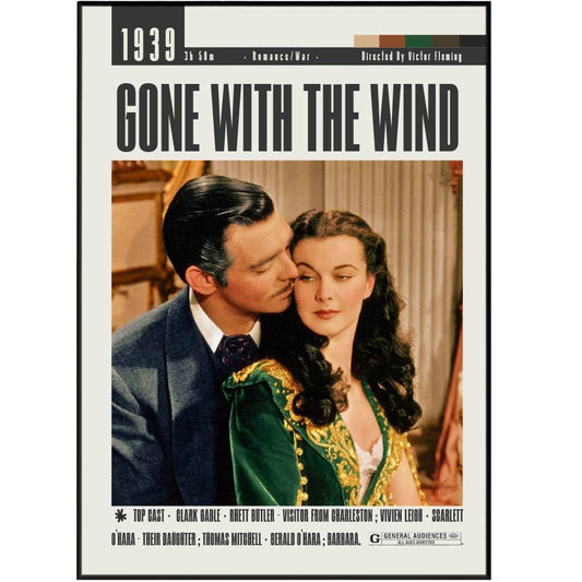 Gone With The Wind 1939 Movie Posters - 98typesModern Minimal Movies