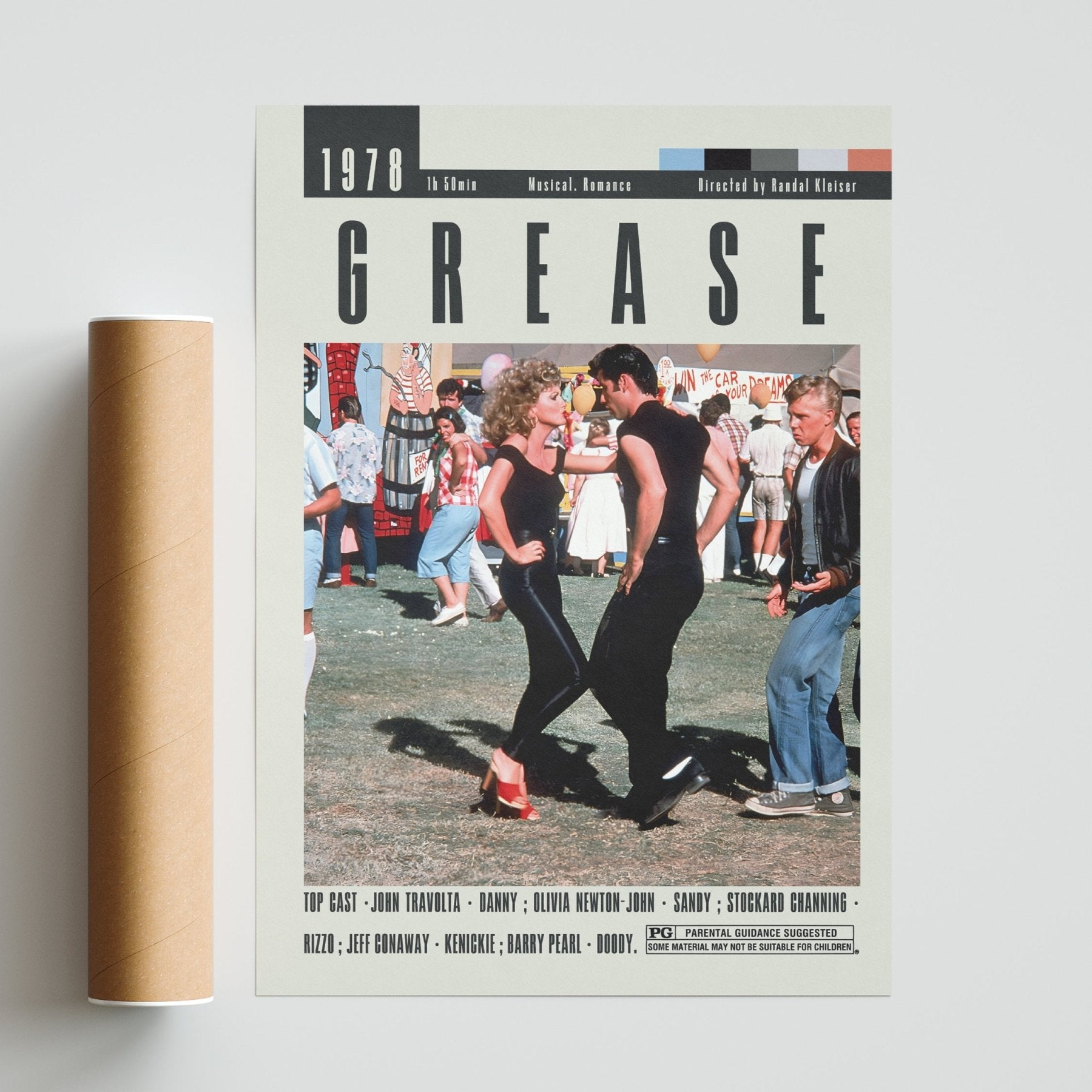 Grease Posters | Randal Kleiser Movies - 98typesModern Minimal Movies