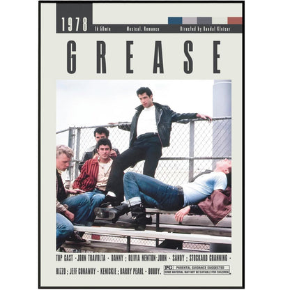 Grease Posters | Randal Kleiser Movies - 98typesModern Minimal Movies