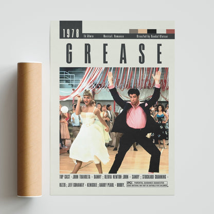 Grease Posters | Randal Kleiser Movies - 98typesModern Minimal Movies