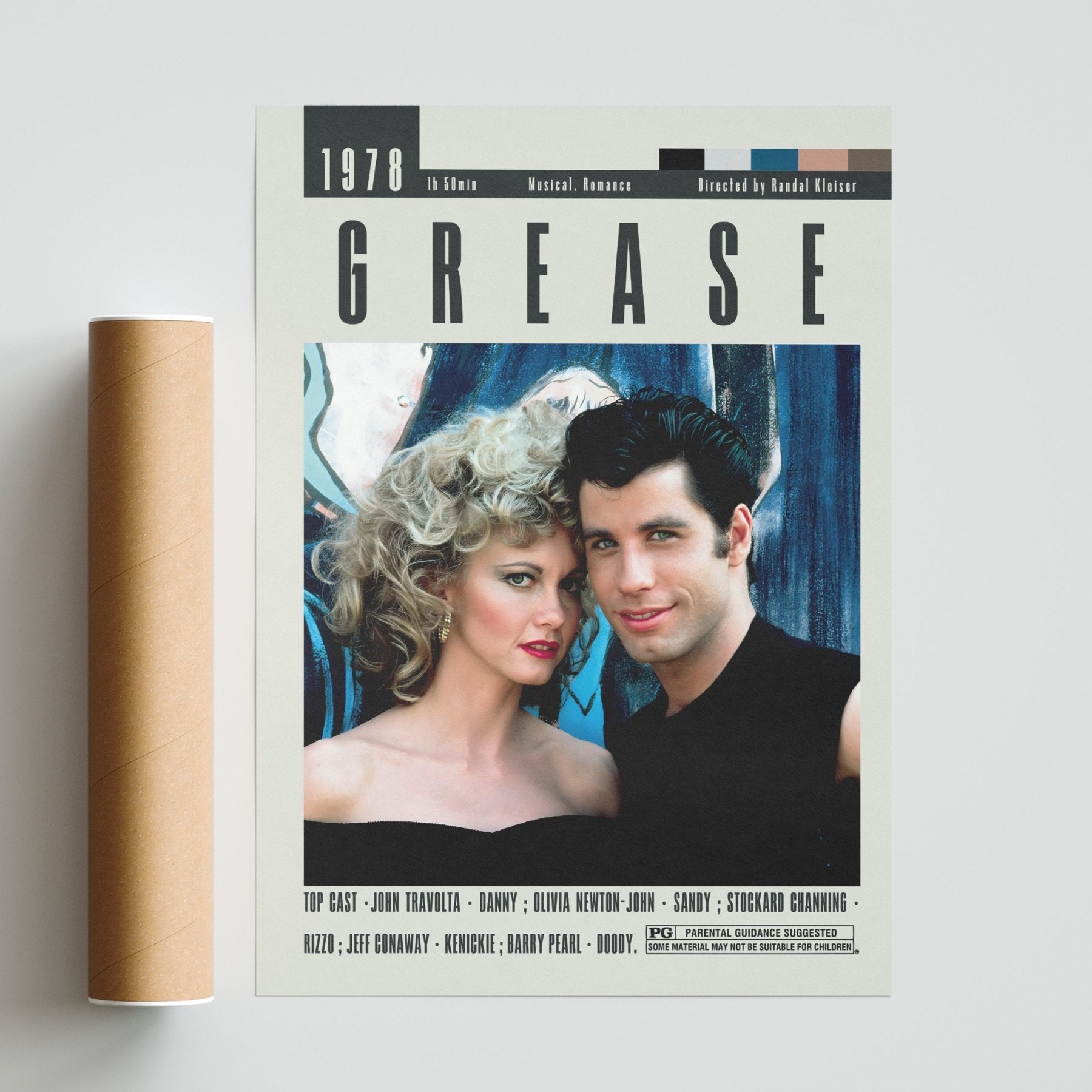 Grease Posters | Randal Kleiser Movies - 98typesModern Minimal Movies