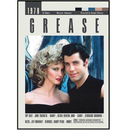 Grease Posters | Randal Kleiser Movies - 98typesModern Minimal Movies