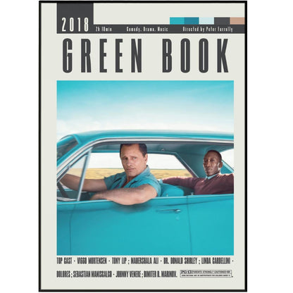 Green Book Poster | Peter Farrelly Movies - 98typesModern Minimal Movies