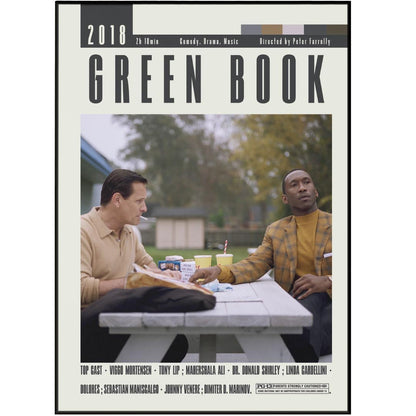 Green Book Poster | Peter Farrelly Movies - 98typesModern Minimal Movies