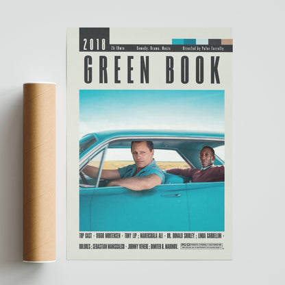 Green Book Poster | Peter Farrelly Movies - 98typesModern Minimal Movies