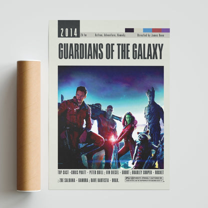 Guardians of the Galaxy Poster | James Gunn Movies - 98typesModern Minimal Movies