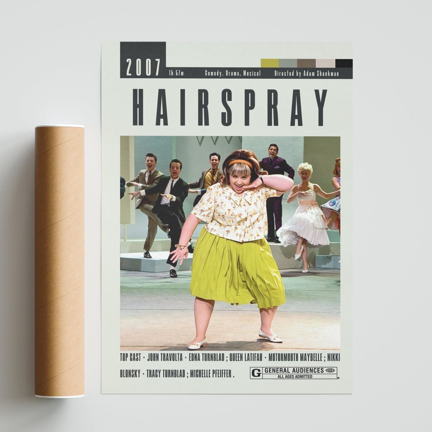 Hairspray Poster | Adam Shankman Movies - 98typesModern Minimal Movies