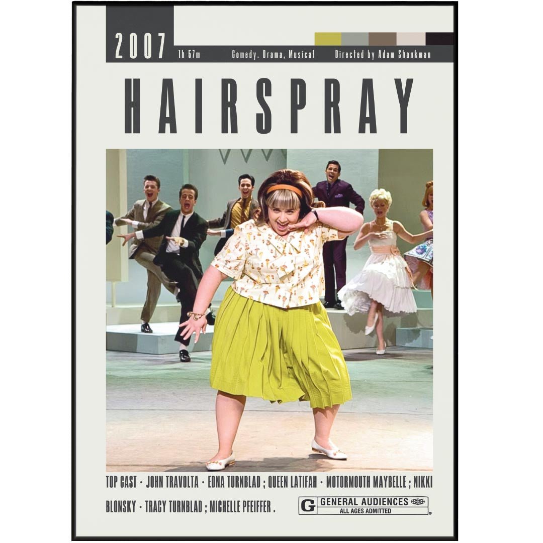 Hairspray Poster | Adam Shankman Movies - 98typesModern Minimal Movies