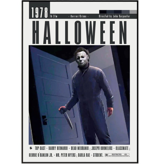 Halloween 1978 Movie Posters - 98typesModern Minimal Movies