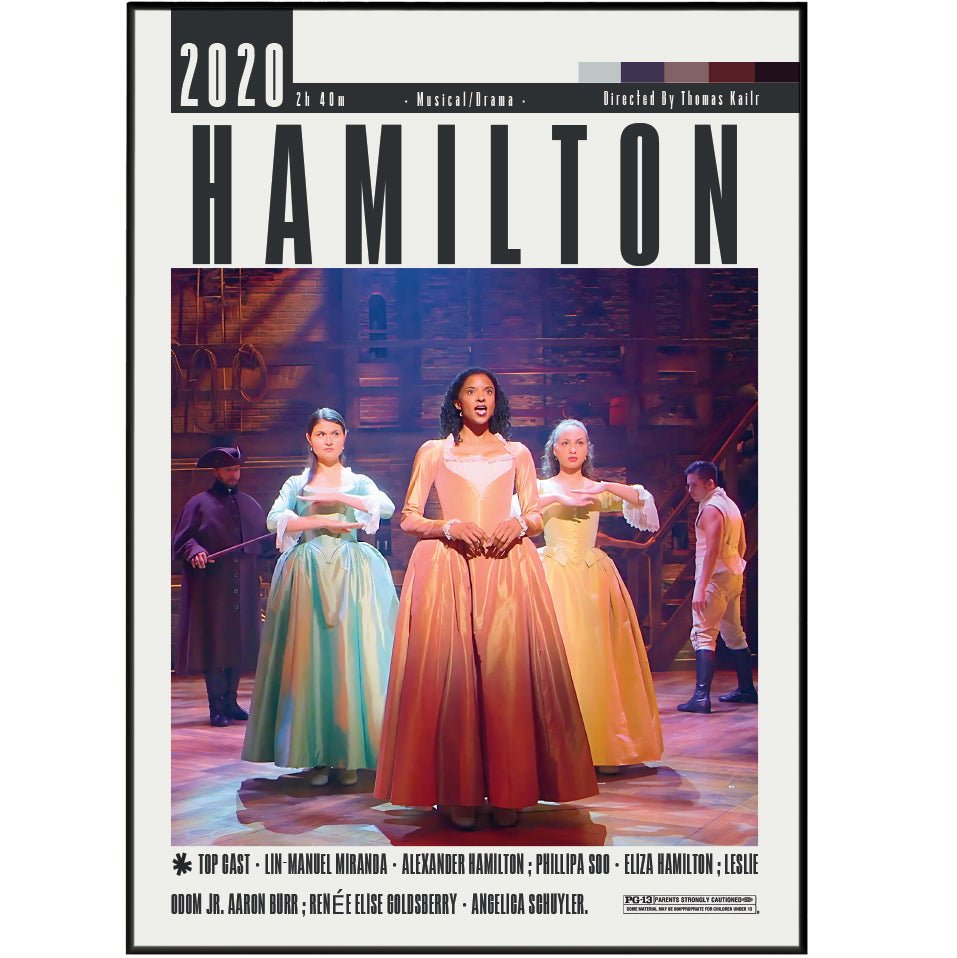 Hamilton 2020 Films Posters - 98typesModern Minimal Movies