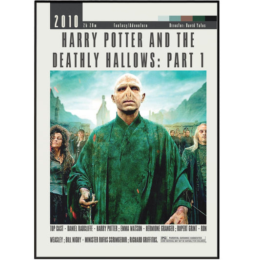 Harry Potter and the Deathly Hallow Movies Poster - 98typesModern Minimal Movies