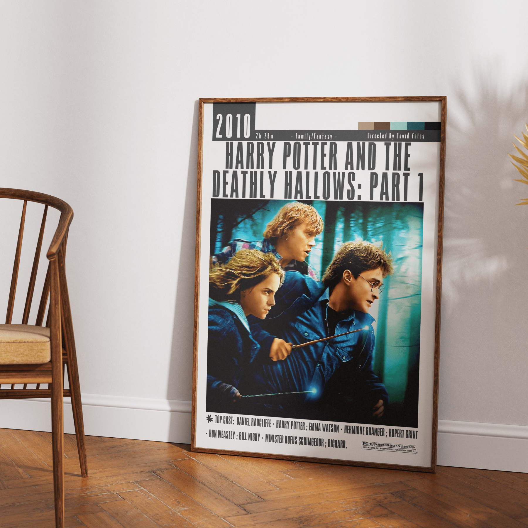 Harry Potter and the Deathly Hallows Part 2 Film Poster - 98typesModern Minimal Movies