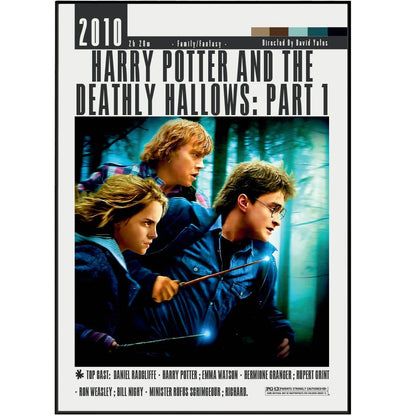 Harry Potter and the Deathly Hallows Part 2 Film Poster - 98typesModern Minimal Movies