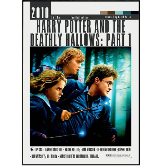 Harry Potter and the Deathly Hallows Part 2 Film Poster - 98typesModern Minimal Movies