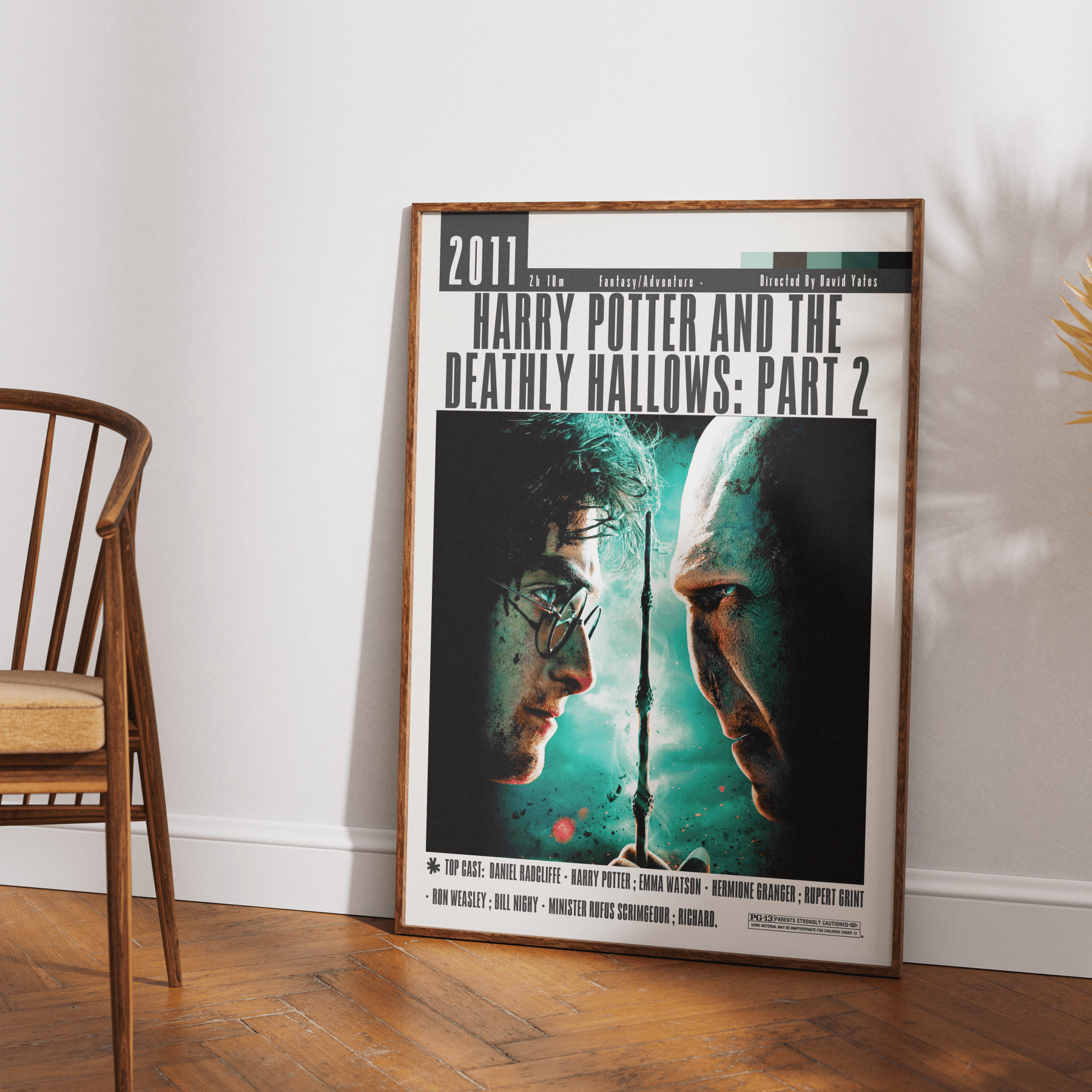 Harry Potter and the Deathly Hallows Part 2 Film Posters - 98typesModern Minimal Movies
