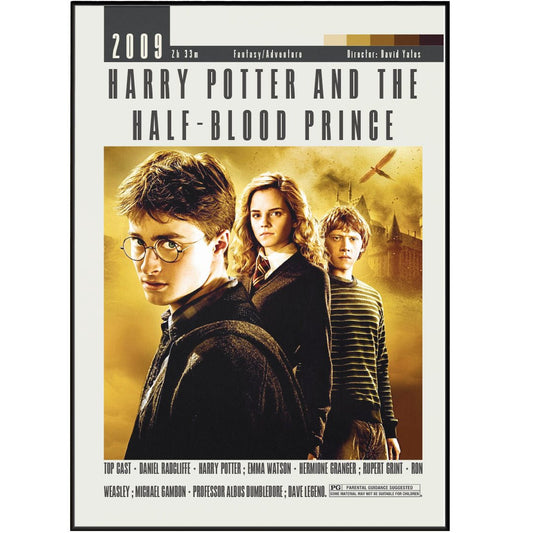 Harry Potter and the Half - Blood Prince Movies Poster - 98typesModern Minimal Movies