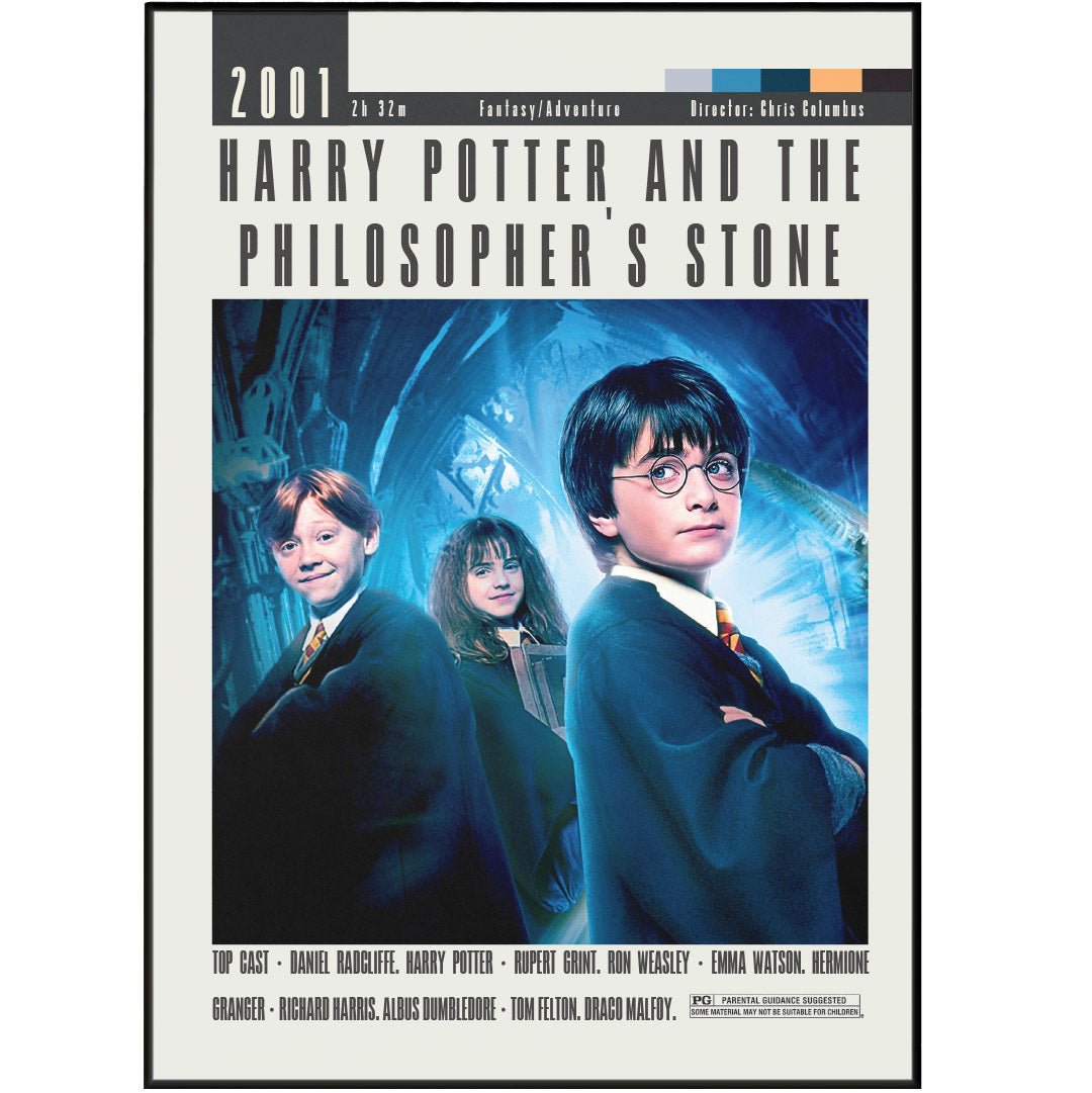 Harry Potter and the Philosopher's Stone Movies Poster - 98typesModern Minimal Movies