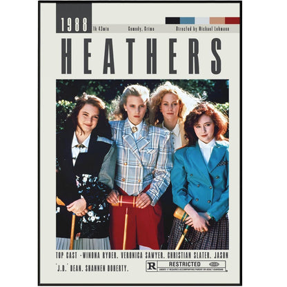 Heathers Poster | Michael Lehmann Movies - 98typesModern Minimal Movies