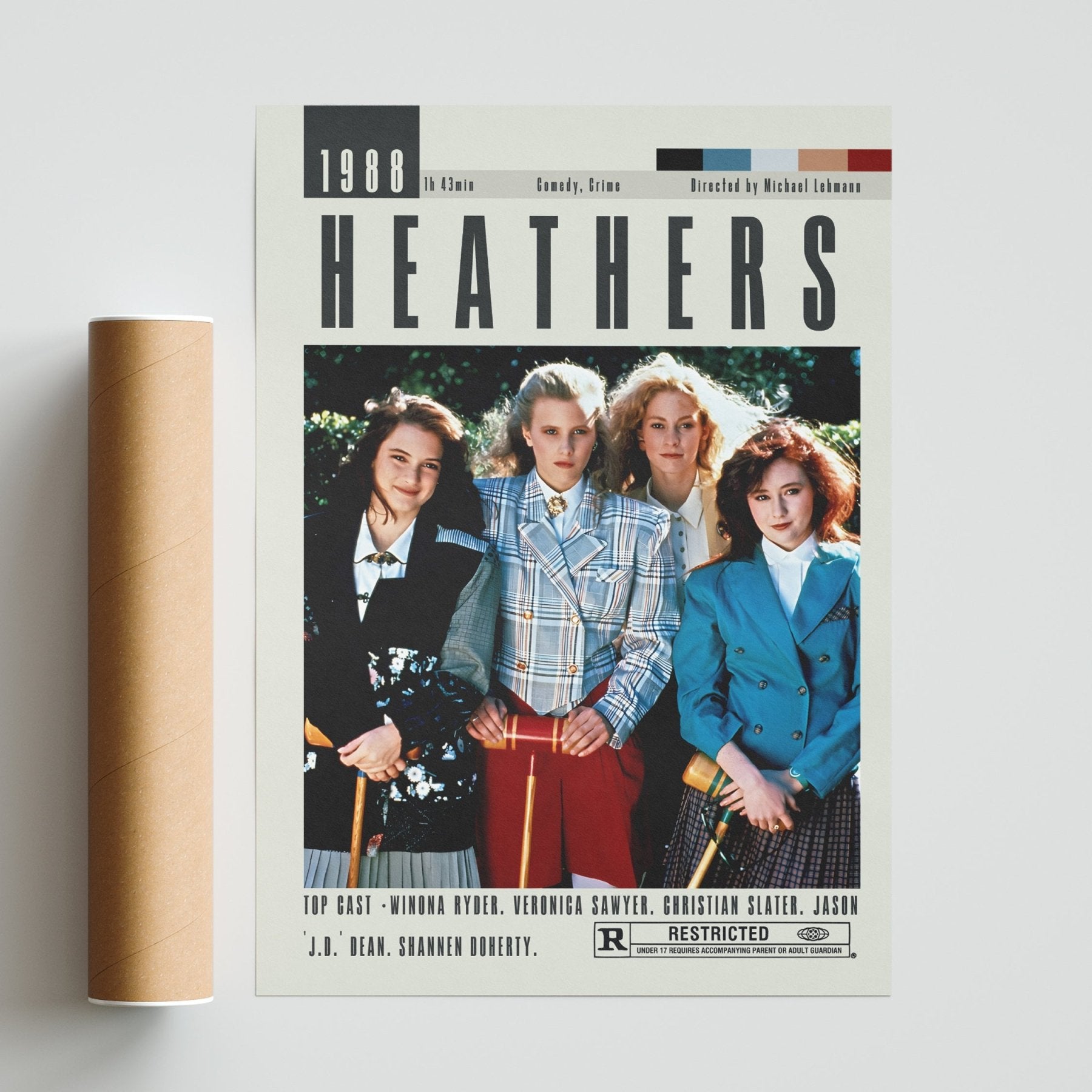 Heathers Poster | Michael Lehmann Movies - 98typesModern Minimal Movies