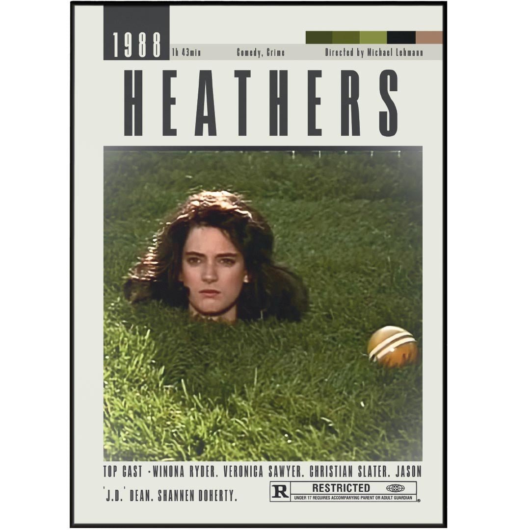 Heathers Poster | Michael Lehmann Movies - 98typesModern Minimal Movies