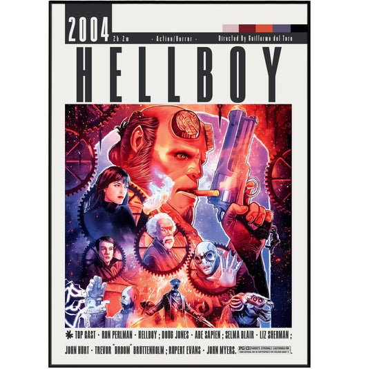 Hellboy (2004) Poster - 98typesModern Minimal Movies