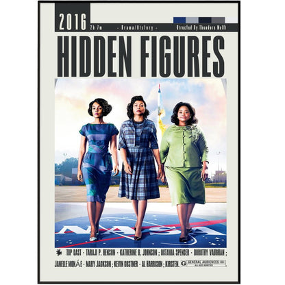 Hidden Figures 2016 Movie Posters - 98typesModern Minimal Movies