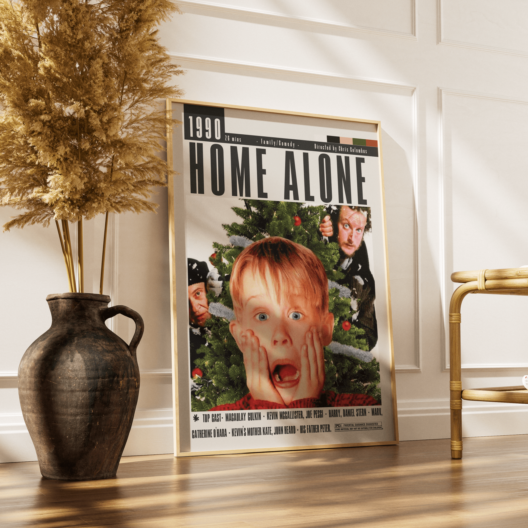 Home Alone (1990) Poster - 98typesModern Minimal Movies