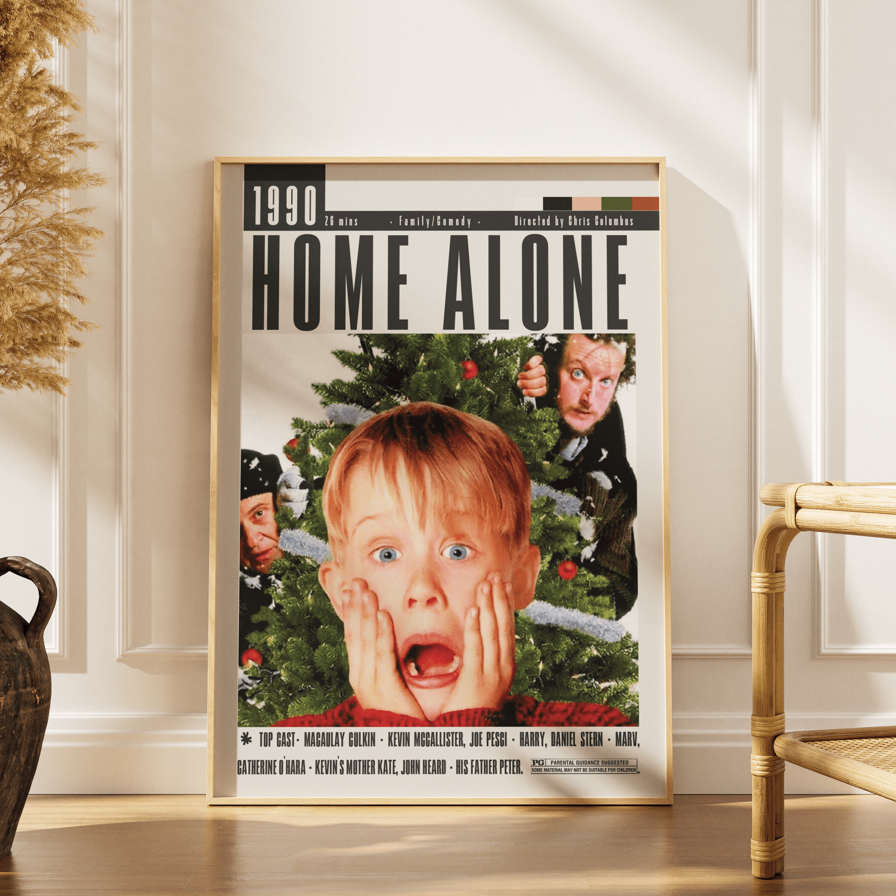 Home Alone (1990) Poster - 98typesModern Minimal Movies