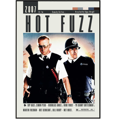 Hot Fuzz Movies 2007 Posters - 98typesModern Minimal Movies