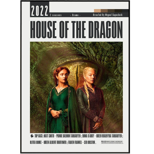 House of the Dragon Tv Series Posters - 98typesModern Minimal Movies