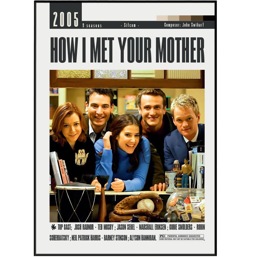 How I Met Your Mother Tv Serie Posters - 98typesModern Minimal Movies