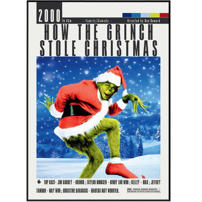 How The Grinch Stole Christmas (2000) Posters - 98typesModern Minimal Movies