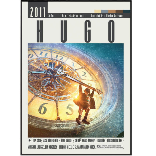 Hugo Movie Poster - 98typesModern Minimal Movies