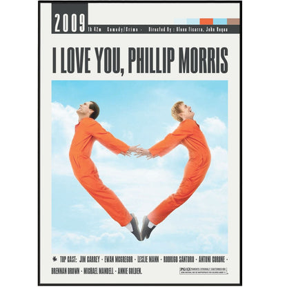 I Love You, Phillip Morris Movie Poster - 98typesModern Minimal Movies