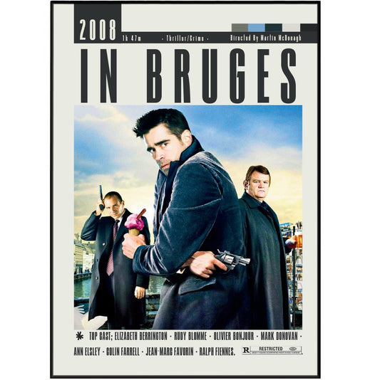 In Bruges Movies 2008 Posters - 98typesModern Minimal Movies