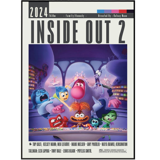 Inside Out 2 Poster Movie - 98typesModern Minimal Movies