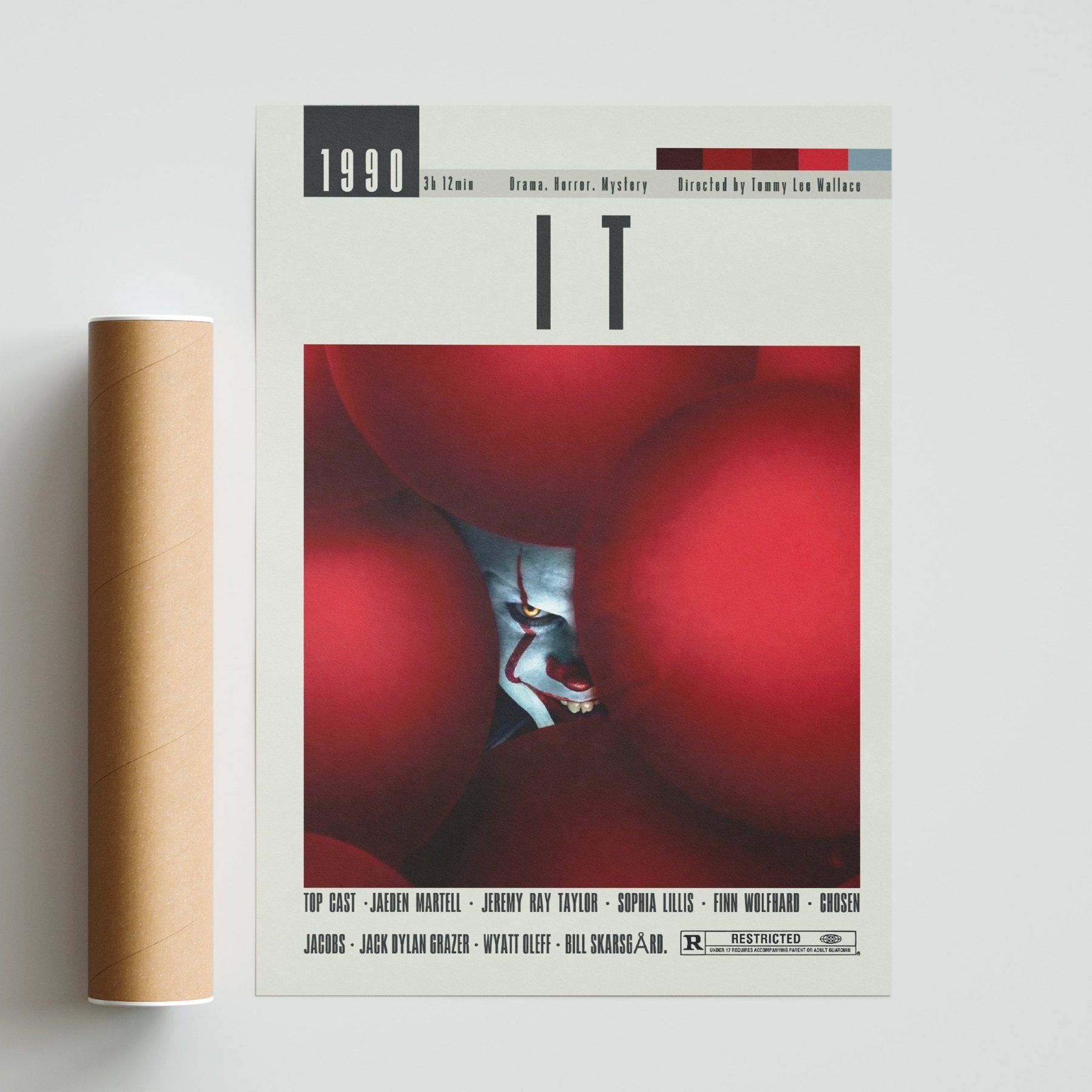 IT Poster | Andrés Muschietti Movies - 98typesModern Minimal Movies