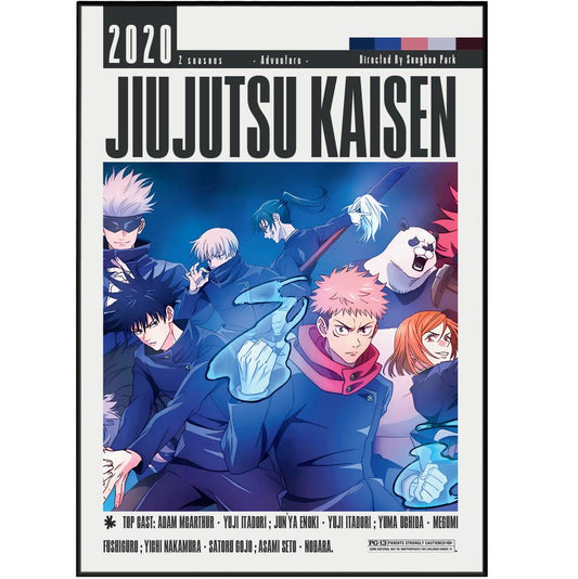 Jiujutsu Kaisen 2020 Film Posters - 98typesModern Minimal Movies