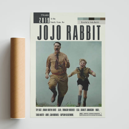 JoJo Rabbit Poster | Taika Waititi Movies - 98typesModern Minimal Movies