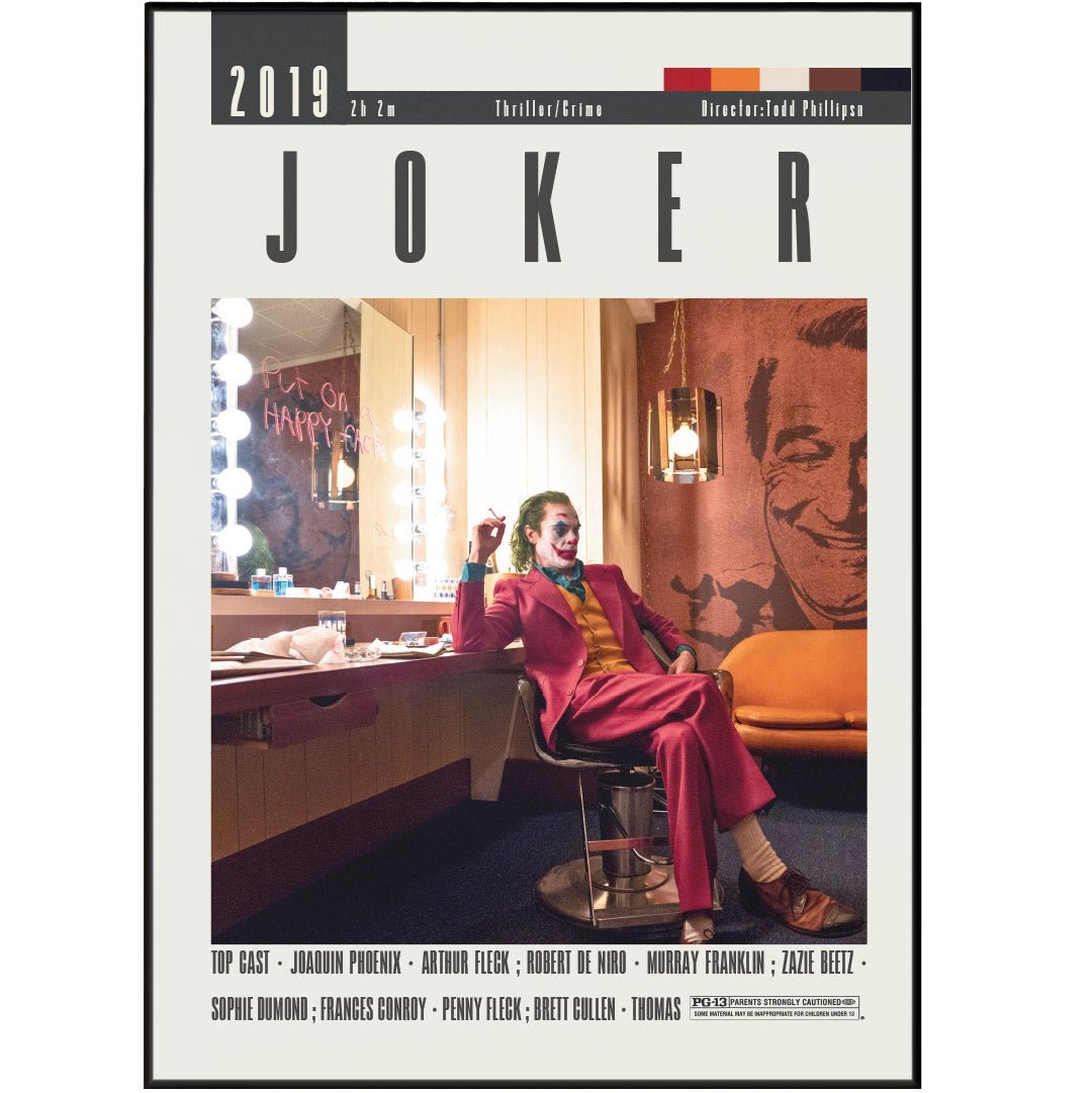 Joker Posters | Todd Phillips Movies - 98typesModern Minimal Movies