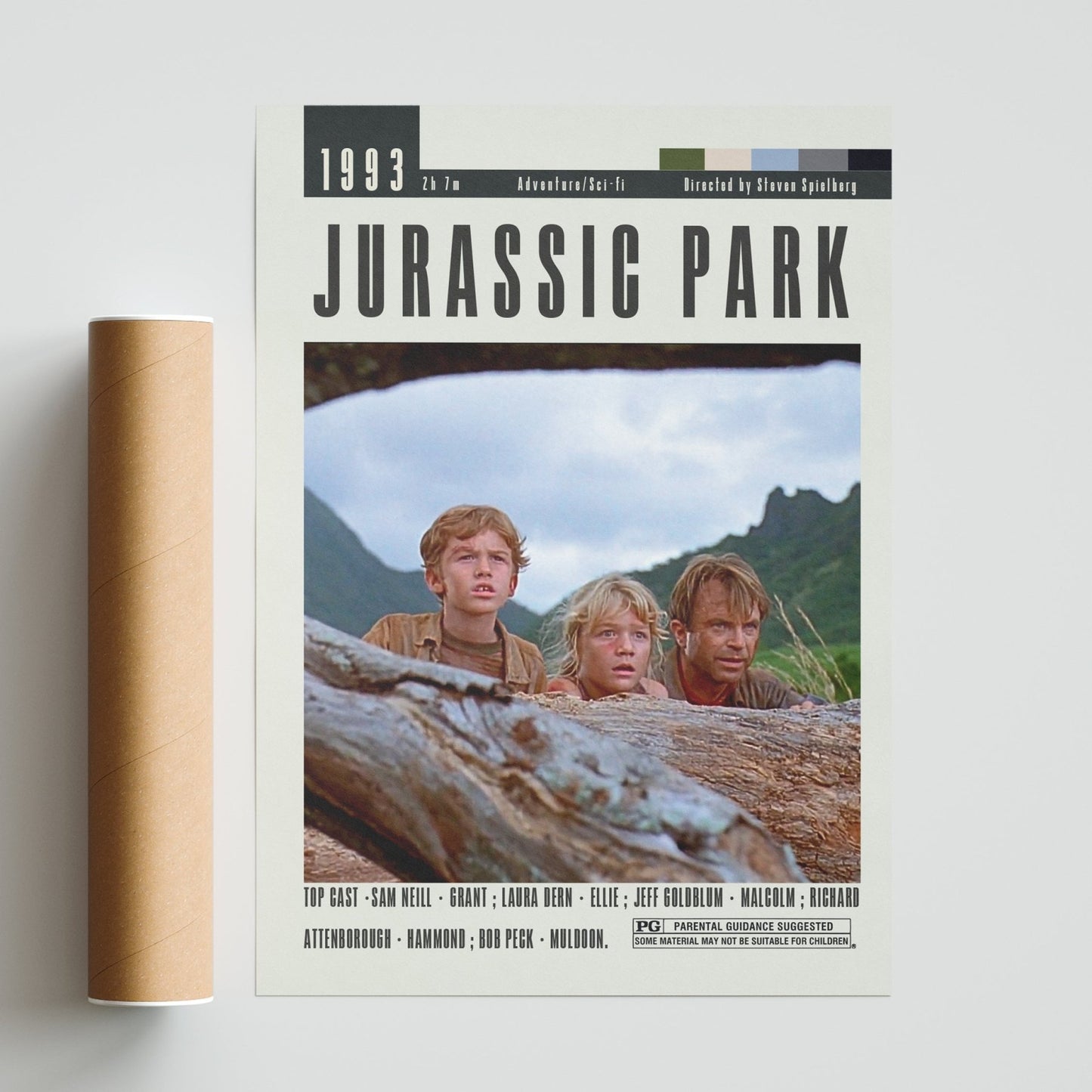 Jurassic Park Poster | Steven Spielberg Movies - 98typesModern Minimal Movies