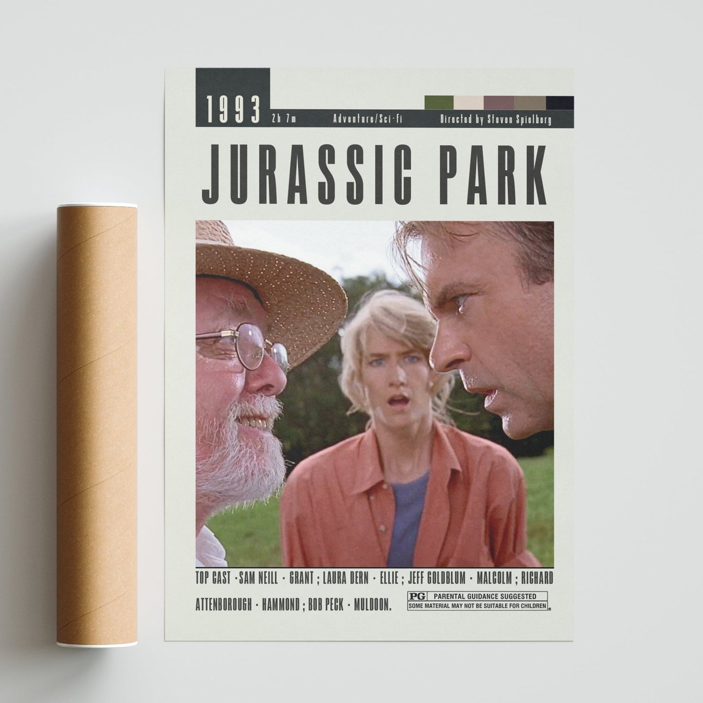 Jurassic Park Poster | Steven Spielberg Movies - 98typesModern Minimal Movies