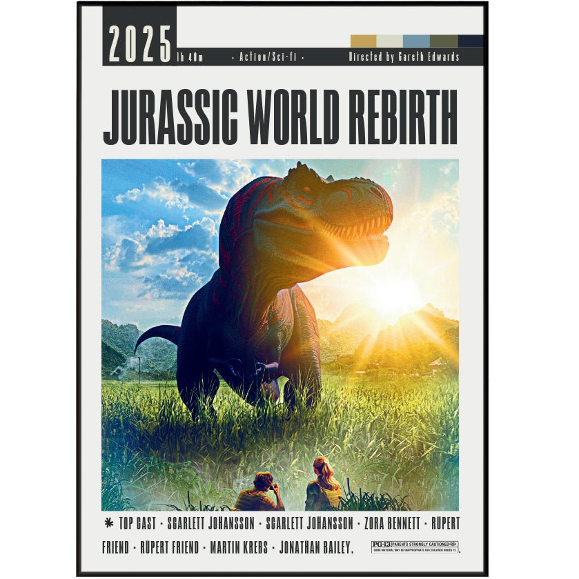 Jurassic World Rebirth 2025 Movie Posters - 98typesModern Minimal Movies